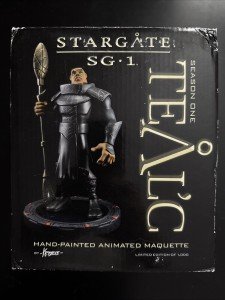 Stargate SG-1 Teal'c Animated Maquette Statue Figure 9"  QMX Boxed #/1000