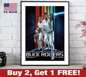 Buck Rogers Poster 18" x 24" Print Retro Sci-Fi Wall Art Scifi Space 2
