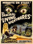 1950s Dracula’s Living Nightmares Classic Sci-Fi Monster Movie Poster - 24x32