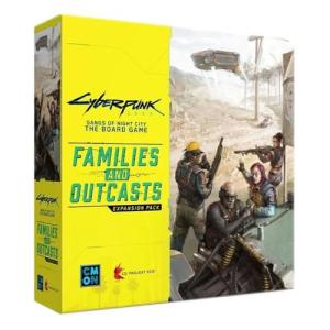 Cyberpunk 2077 Families and Outcasts Board Game Expansion - Introducing The Badlands and New Gang! Immersive Sci-Fi Strategy Game, Ages 14+, 1-5 Players, 90-120 Min Playtime, Made by CMON