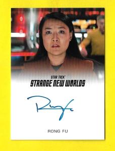 Star Trek Strange New Worlds Season 2 Autograph Rong Fu as Lt. Jenna Mitchell