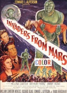 American Gift Services - Invaders From Mars Vintage Science Fiction and Fantasy Sci Fi Movie Art Poster - 24x36