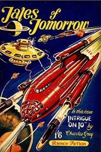 American Gift Services - Tales of Tomorrow 1945 Vintage Science Fiction and Fantasy Sci Fi Book Cover Art Poster - 24x36