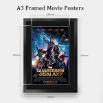 HWC Trading Guardians of The Galaxy 1 Chris Pratt and Cast 16 x 12 inch Framed Gifts Printed Poster Signed Autograph Picture for Movie Memorabilia Fans - 16" x 12" Framed