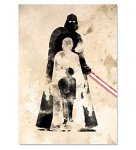 Watercolor Story of the Dark Lord Art Print, Sci-Fi Movie Character Poster