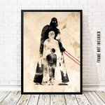 Watercolor Story of the Dark Lord Art Print, Sci-Fi Movie Character Poster