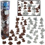 Robot Fantasy Sci-fi Action Figures- Includes 52 Futuristic Space Battle Toys w 14 Unique Characters- Great for Role Playing Games, Shadowrun & More, Great Gift Set for Collectors & Sci-fi Lovers
