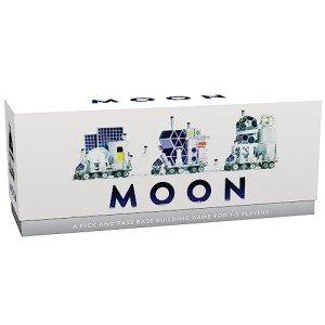 Sinister Fish Games: Moon - A Lunar Competitive Sci-Fi Board Game, A Pick & Pass Base-Building Game for 1-5 Players, Ages 10+