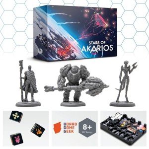 Stars of Akarios Strategy Campaign Board Game, Science Fiction Board Games for Adults & Kids, Epic Legacy Adventure, Cooperative Games (Ages 13+) 1-4 Players