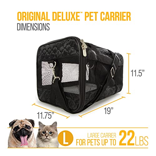 Sherpa Pet Carrier: Airline Approved - Black Lattice (Large)
