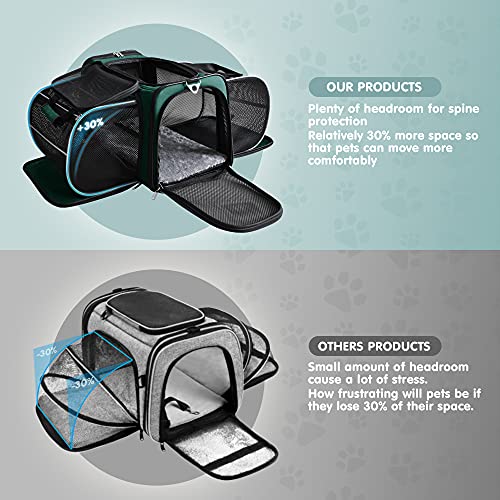 AutumnStory Expandable Cat Carrier - Green