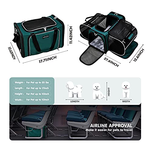 AutumnStory Expandable Cat Carrier - Green