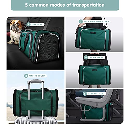 AutumnStory Expandable Cat Carrier - Green
