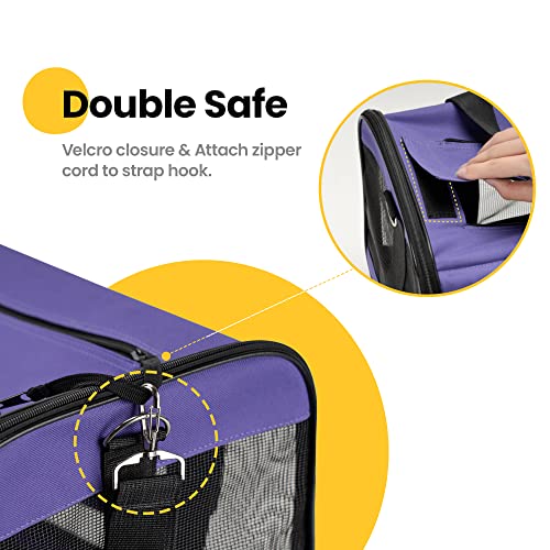 Conlun Airline Approved Cat Carrier - Purple