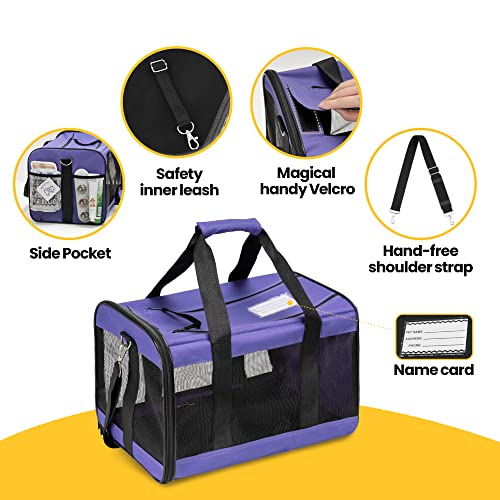 Conlun Airline Approved Cat Carrier - Purple
