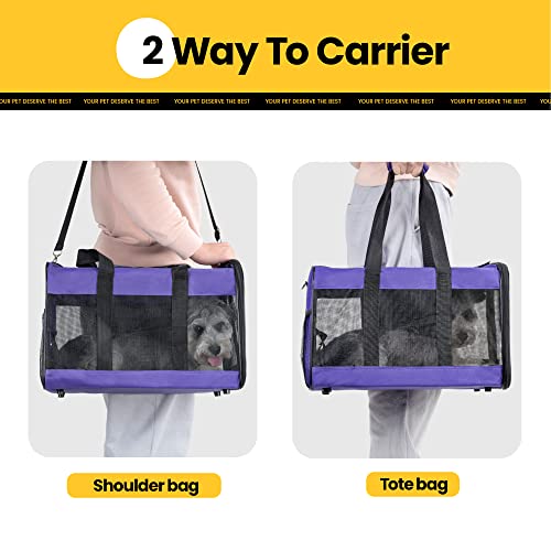 Conlun Airline Approved Cat Carrier - Purple