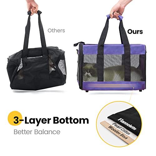 Conlun Airline Approved Cat Carrier - Purple