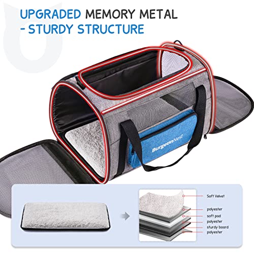 BurgeonNest Large Cat Carrier with Side Bag