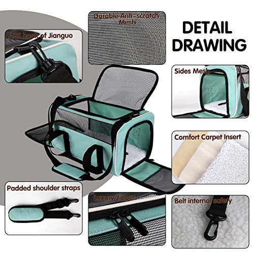 Yipincover Soft-Sided Pet Travel Carrier for Small Cats