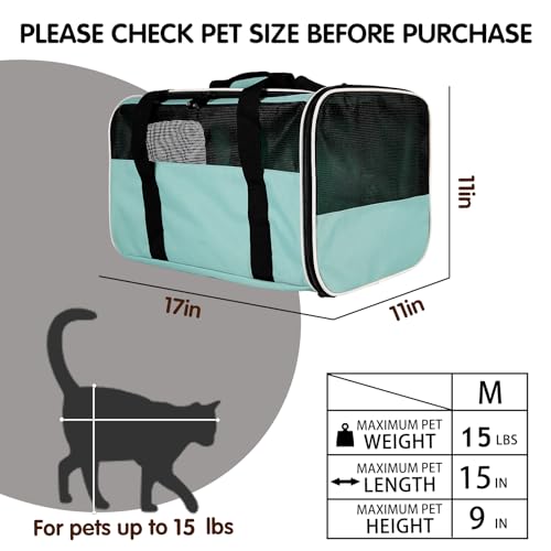 Yipincover Soft-Sided Pet Travel Carrier for Small Cats