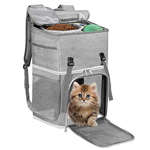 Pawaboo 2-in-1 Cat Pet Carrier Backpack: Travel in Style!