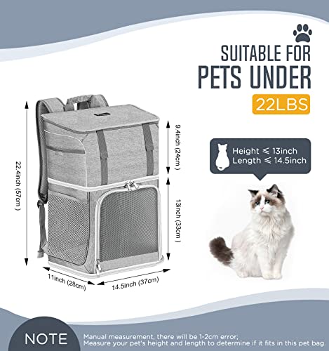 Pawaboo 2-in-1 Cat Pet Carrier Backpack: Travel in Style!