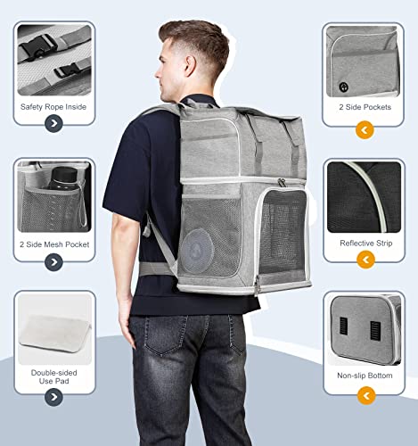 Pawaboo 2-in-1 Cat Pet Carrier Backpack: Travel in Style!