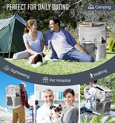 Pawaboo 2-in-1 Cat Pet Carrier Backpack: Travel in Style!