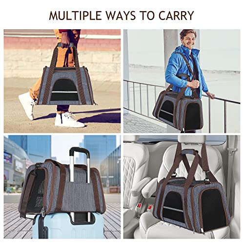 Soft Cat Carrier with Top Mesh Window - Blue