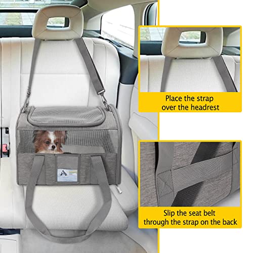 Refrze Airline Approved Cat Carrier, Small/Medium Grey