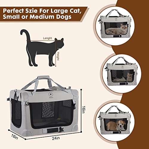 Extra Large Cat Carrier for Traveling, Indoor/Outdoor Uses