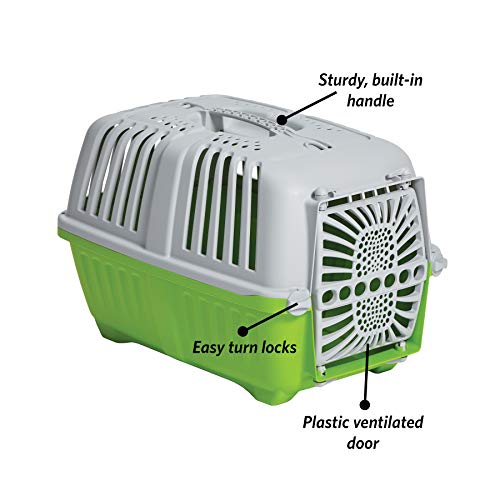 Spree Green Travel Pet Carrier - Ideal for Small Cats