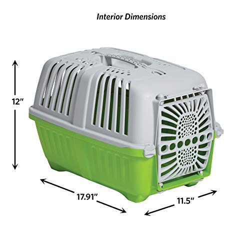 Spree Green Travel Pet Carrier - Ideal for Small Cats