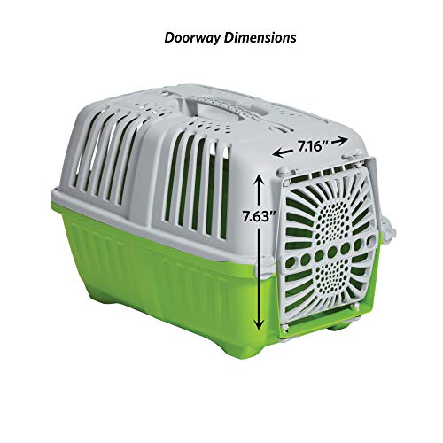 Spree Green Travel Pet Carrier - Ideal for Small Cats