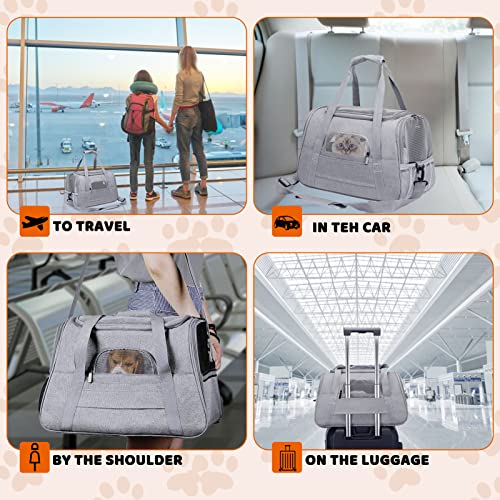 8 Pcs Airline Approved Pet Carrier for Cats