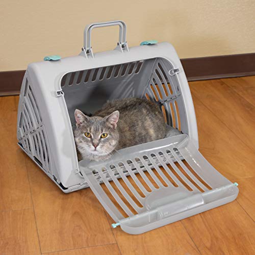 SportPet Foldable Travel Cat Carrier with Waterproof Bed