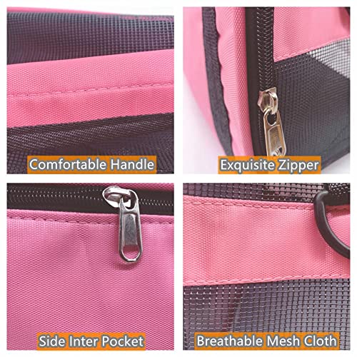 Portable Pet Carrier Bag for Cats - Small, Pink