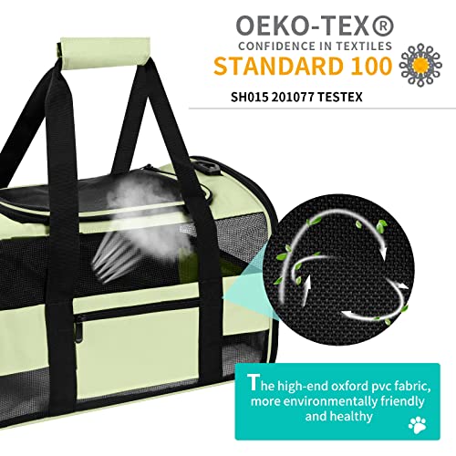 Airline Approved Pet Carrier for Small Cats - Green