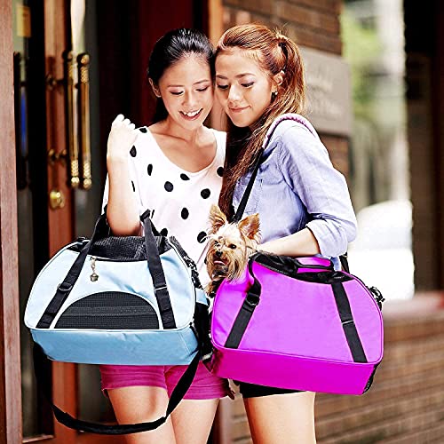 ZaneSun Soft-Sided Cat Travel Carrier (Small Blue)