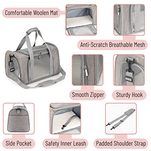 Soft-Sided Pet Carrier for Cats and Dogs