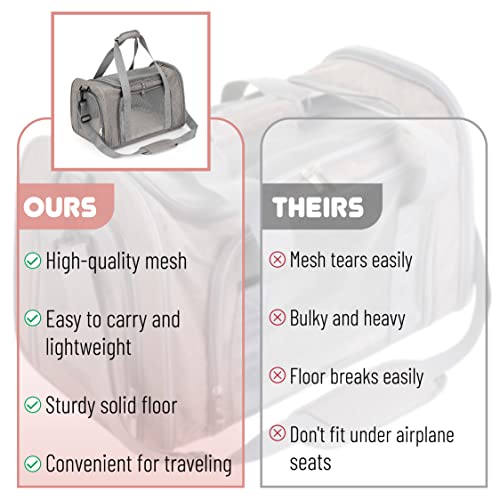 Soft-Sided Pet Carrier for Cats and Dogs