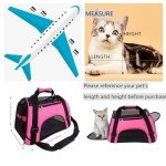 Portable Pet Carrier Bag for Cats - Small, Pink