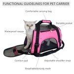 Portable Pet Carrier Bag for Cats - Small, Pink