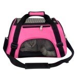 Portable Pet Carrier Bag for Cats - Small, Pink