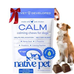 Natural Calming Chews for Dogs with Melatonin