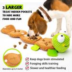 Lilfrd Squeaky Dog Puzzle Toy - Turtle Design