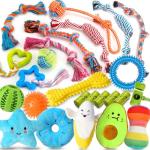 25 Pack Luxury Chew Toys for Puppies and Dogs