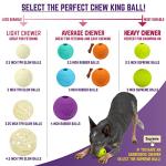 Mammoth Chew King Glow Fetch Balls - 2 Pack
