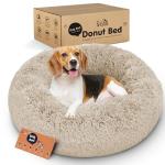 Cozy Donut Dog Bed for Anxiety Relief