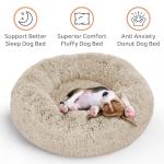 Cozy Donut Dog Bed for Anxiety Relief